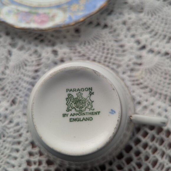 Teacup Set - Paragon Bone China - Antique - Rare - Picture 5 of 7